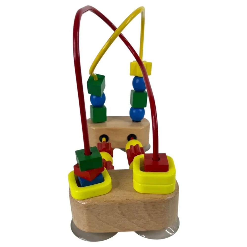 Melissa‎ & Doug Wooden Bead Maze Toy Suction Cup Tabletop XY13305 Toddler Baby